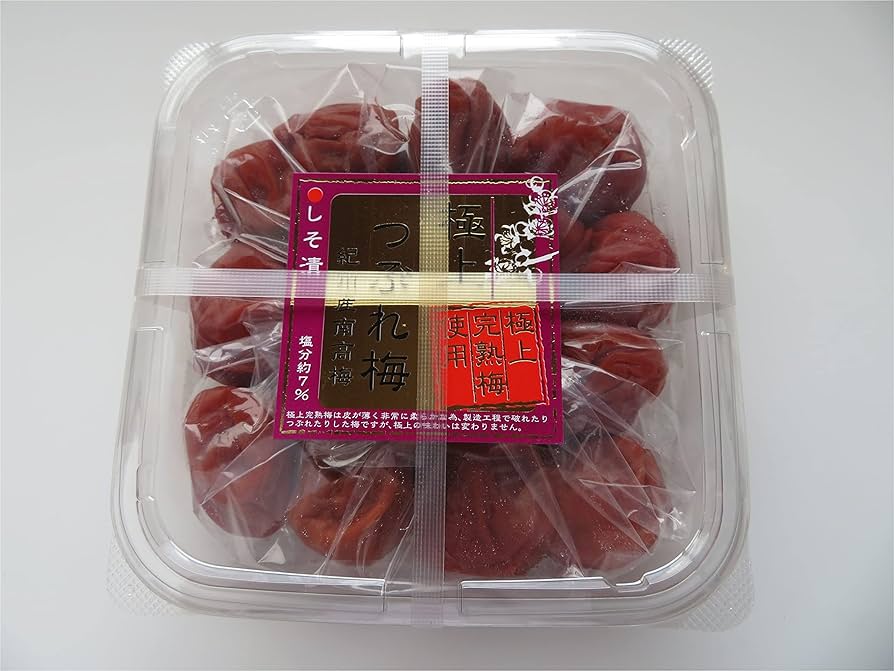 お徳用「紀州南高梅つぶれ梅」しそ漬　塩分10％　400g × 12個→1箱 Amazon | 大粒 完熟南高梅【しその風味香る 塩分10%】紀州南高梅
