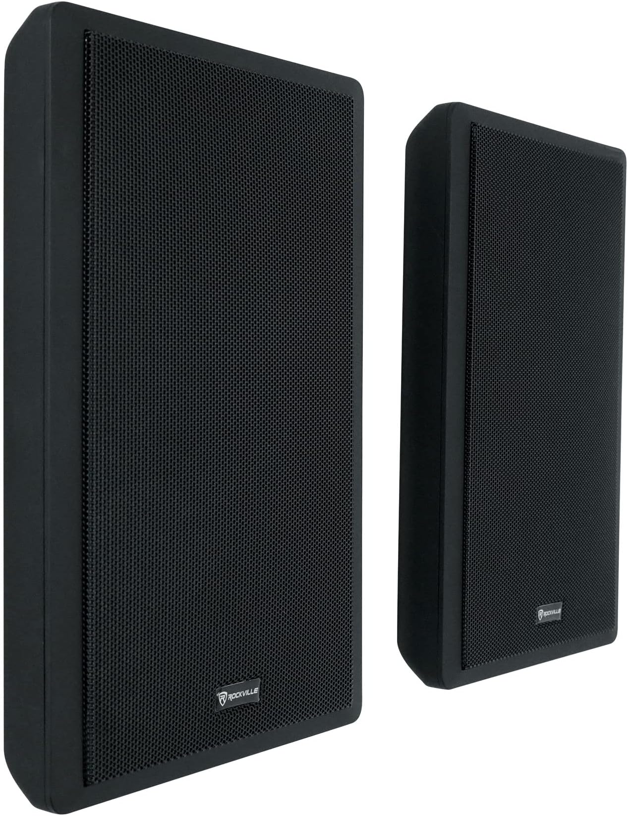 Rockville 2 RockSlim Black Home Theater 5.25" 240W Easy Wall Mount Slim Speaker