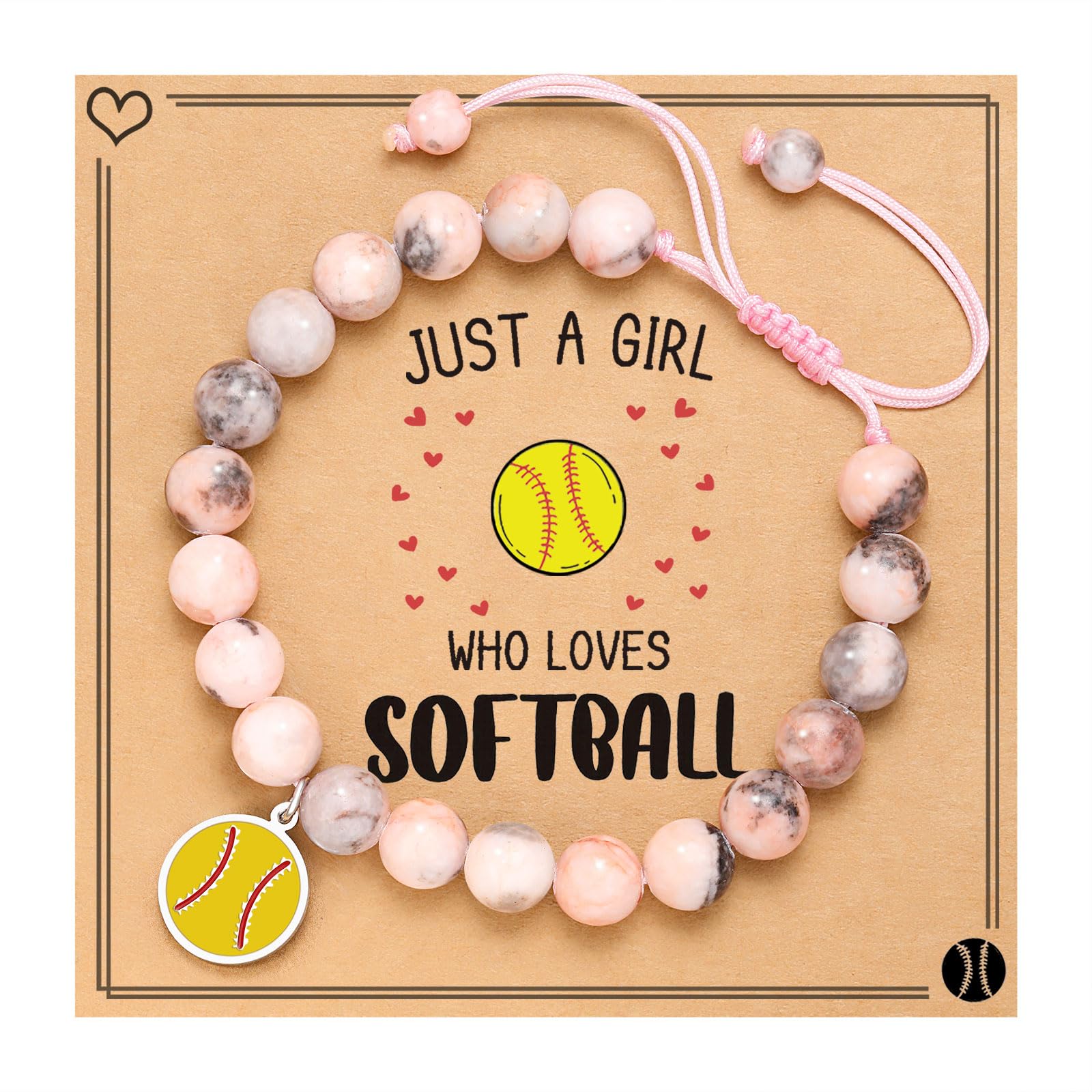 ORISPRESoftball Bracelet Gifts for Girls, Daughter, Niece, Softball Gifts for Team