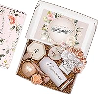 Vista 20 de Sincerely, Me Personalized Bridesmaid Proposal Gift Set with White and Rose Gold Gifts in Bridesmaid Box (PB1)