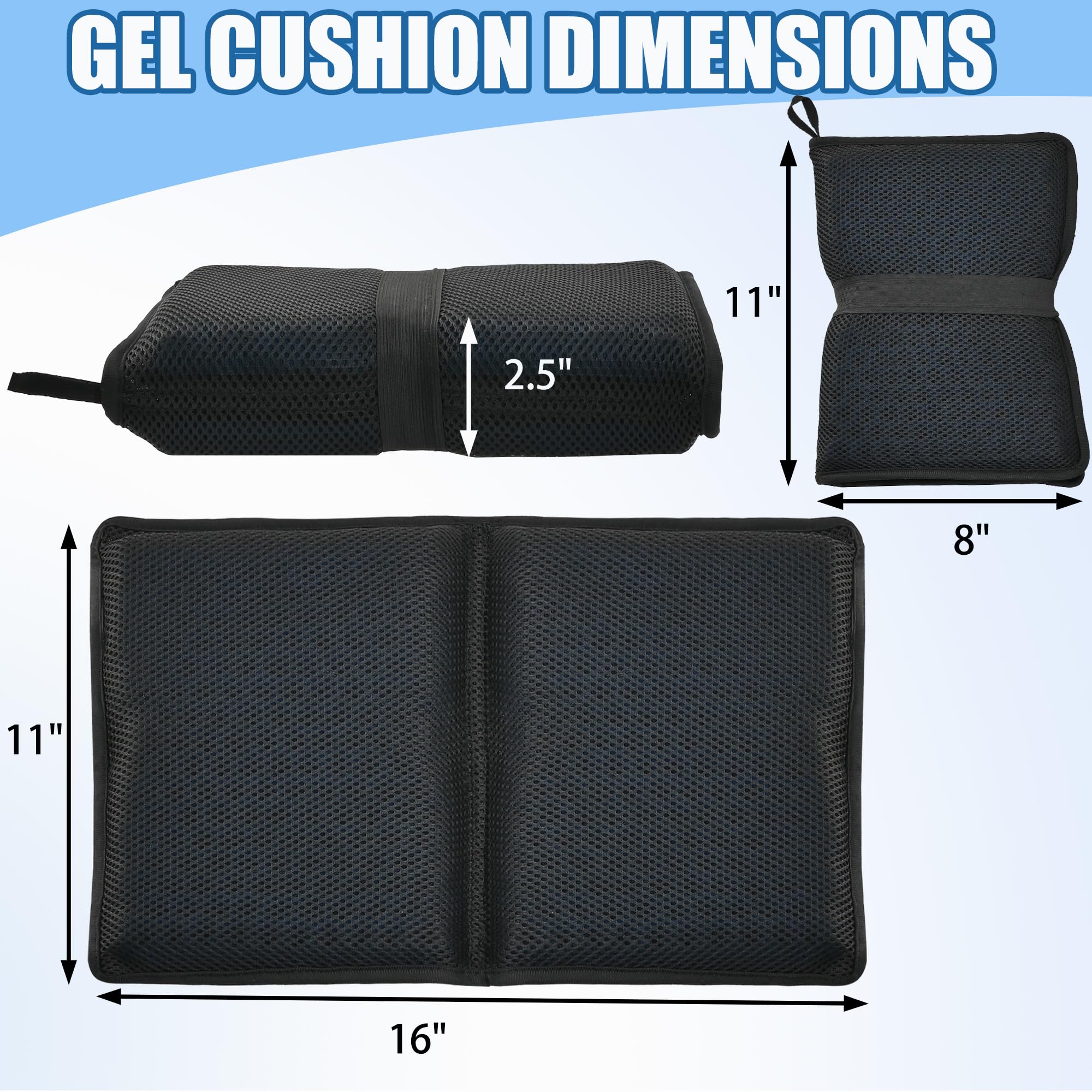 SABADO Portable Small Stadium Seats Cushions,Bleacher Gel Seat Pad,Foldable Travel Seat Cushion for Sport Game Open-air Concert Camping Hiking Hard Surfaces Reduce Discomfort
