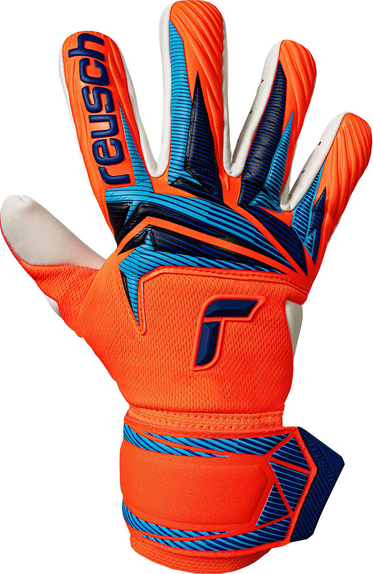 Reusch Gants de Gardien de But pour Hommes Adultes | adhérence Extra Forte, Coupe ajustée et Grande stabilité | Respirants | pour l'entraînement et Les matchs | Attrakt Gold X NC