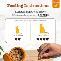 Vista 4 de Zesty Paws Picaduras de bolas de pelo para gatos – Soporte de furball para gatos – Suplemento funcional con aceite de pescado Omega 3 EPA y DHA +