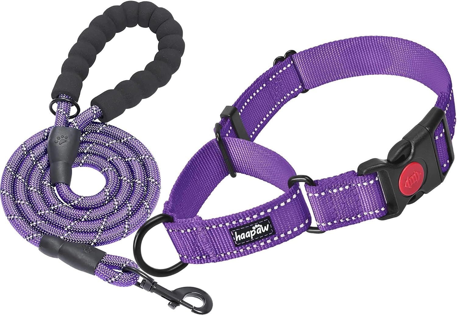 haapaw 2 Packs Martingale Dog Collar with Quick Release