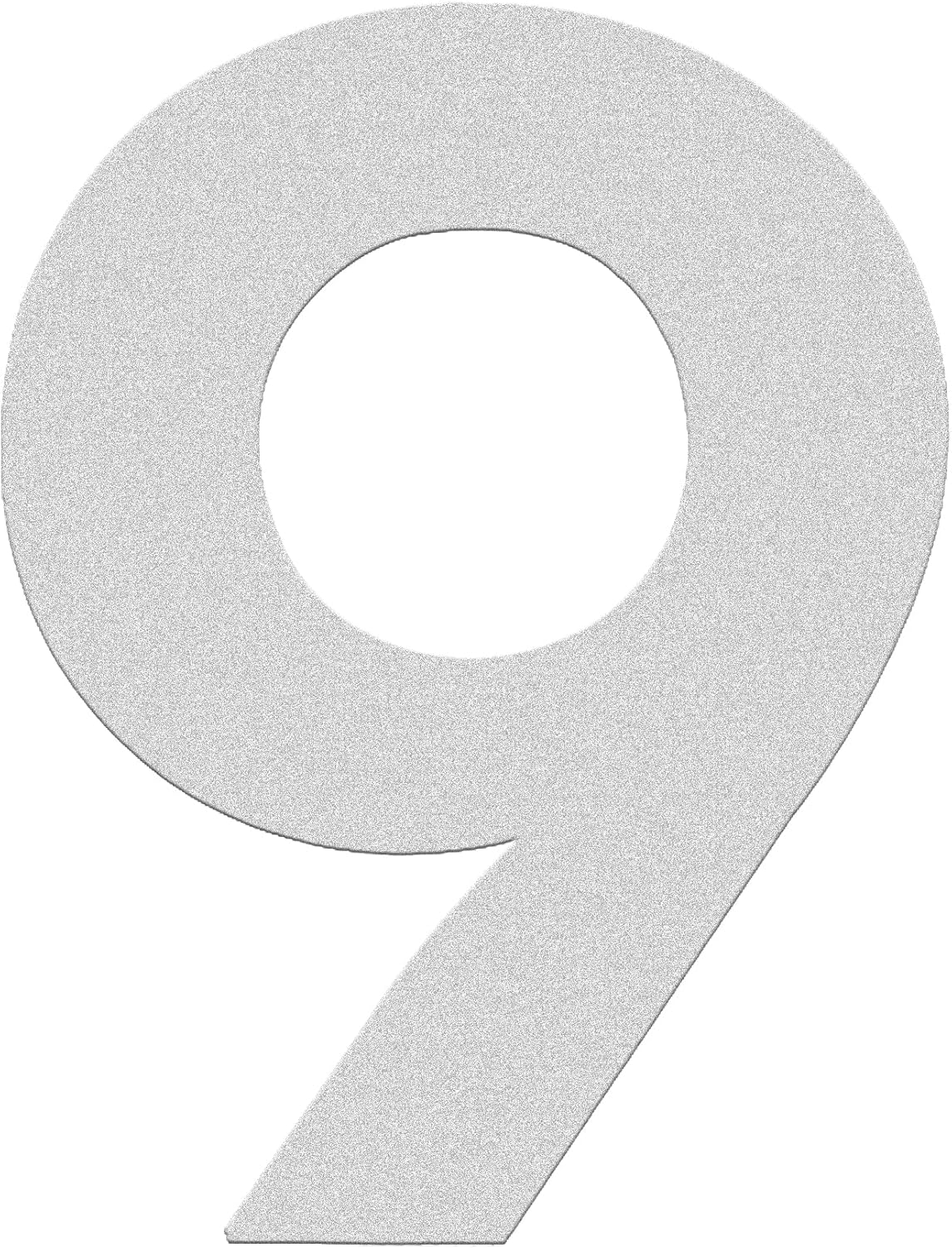 HASWARE House Number 3 inch (7.5 cm) Self Adhesive Letters Apartment Door Numbers Street Address Plaque Home Stylish Decor, Acrylic(9, Silver)