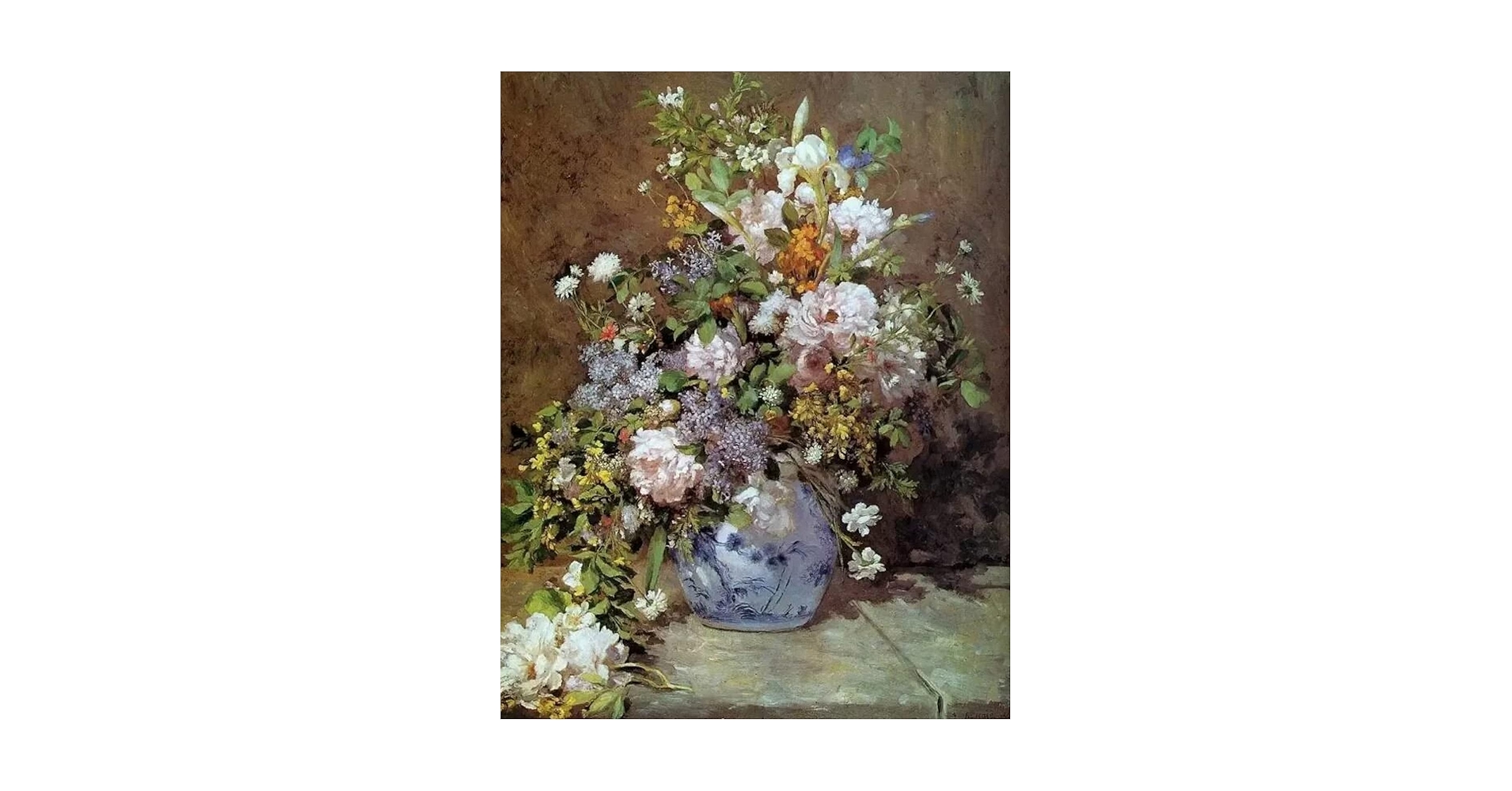 ジョルジュ＝ピエール・スーラ【花を生けた花瓶】、希少な画集画 ジョルジュ＝ピエール・スーラ【花を生けた花瓶】、希少な画集画