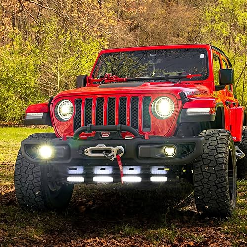 Miniatura 62 de Nilight - Combo de 2 cápsulas/barras de luz de trabajo LED de iluminación lateral, 6.5 pulgadas, 60 W, haz puntual/de inundación, antiniebla, para 2