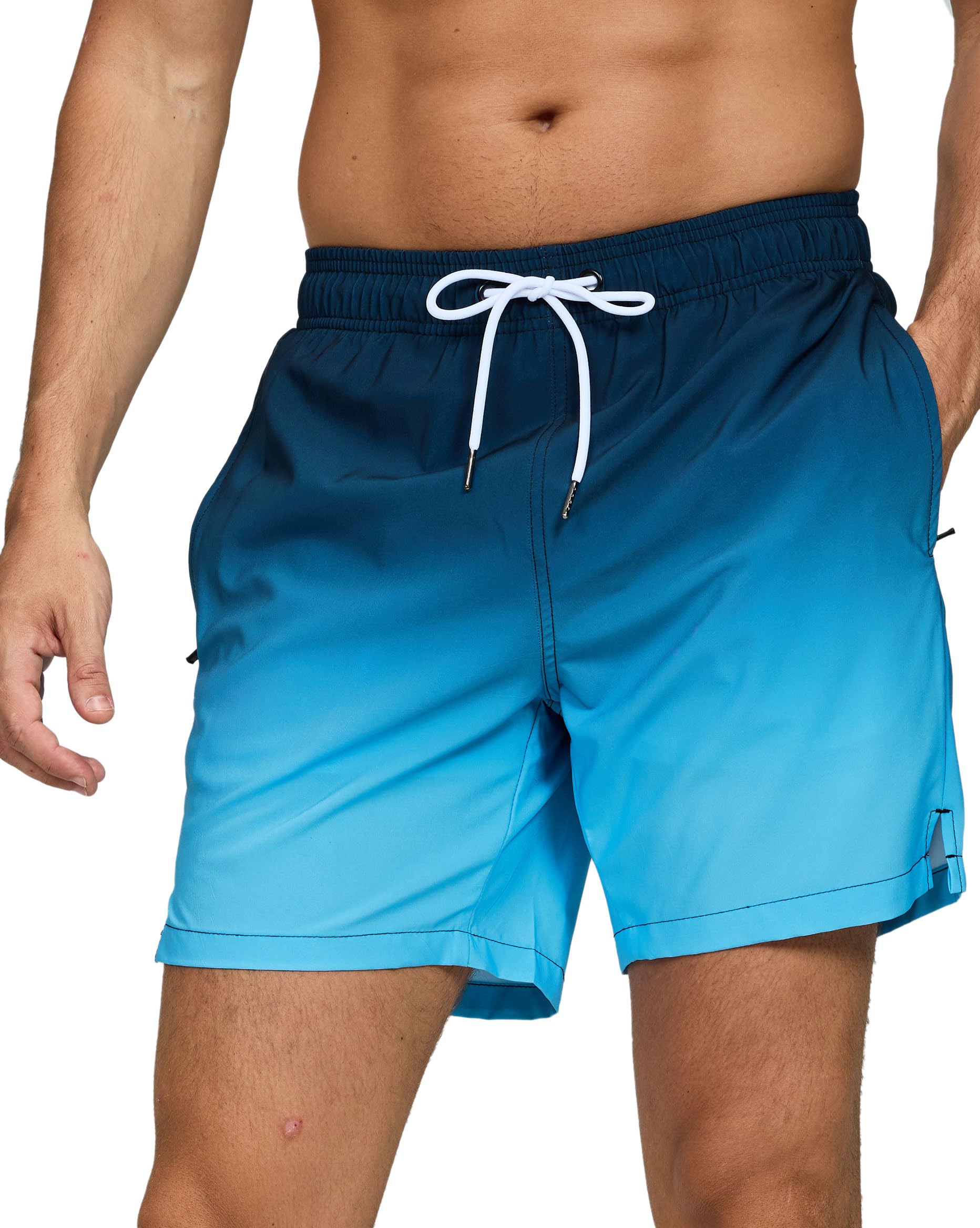 Decorie Men's Swim Trunks Quick Dry Men's Swim Trunks Short with Mesh Lining and Pockets