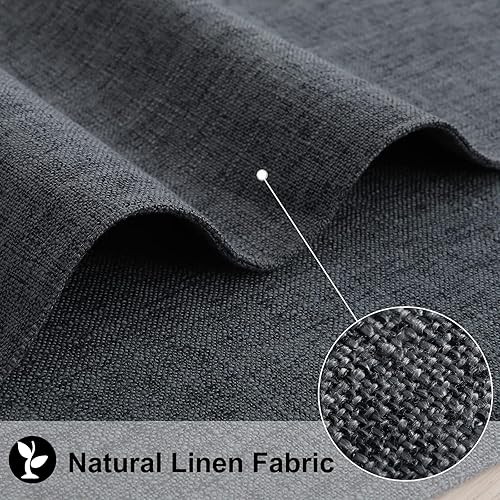 Miniatura 8 de homing Juego de 4 manteles individuales de tela color beige neutro, mezcla de lino y algodón, lavables, para interiores y exteriores, fáciles de