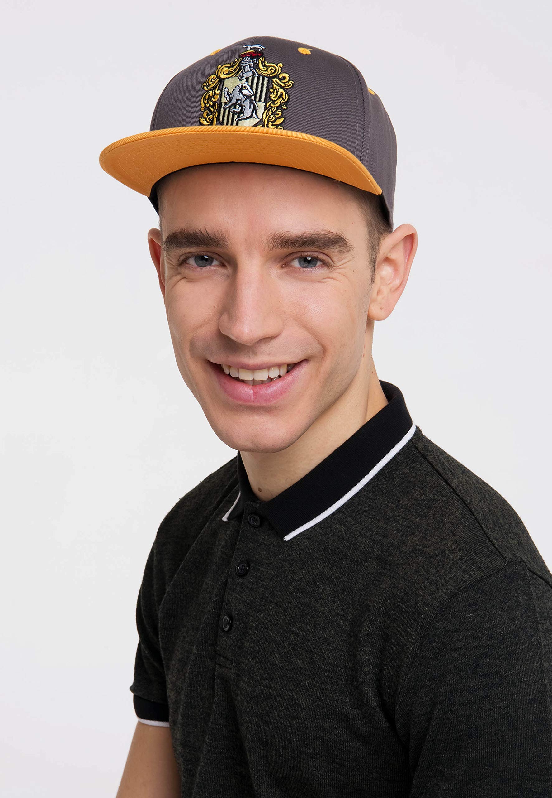 Logoshirt®️ - Harry Potter - Slytherin Logo - Gorro Pompón - Gorro De Punto - Mujer Y Hombre - Bordado - Negro/Gris/Verde