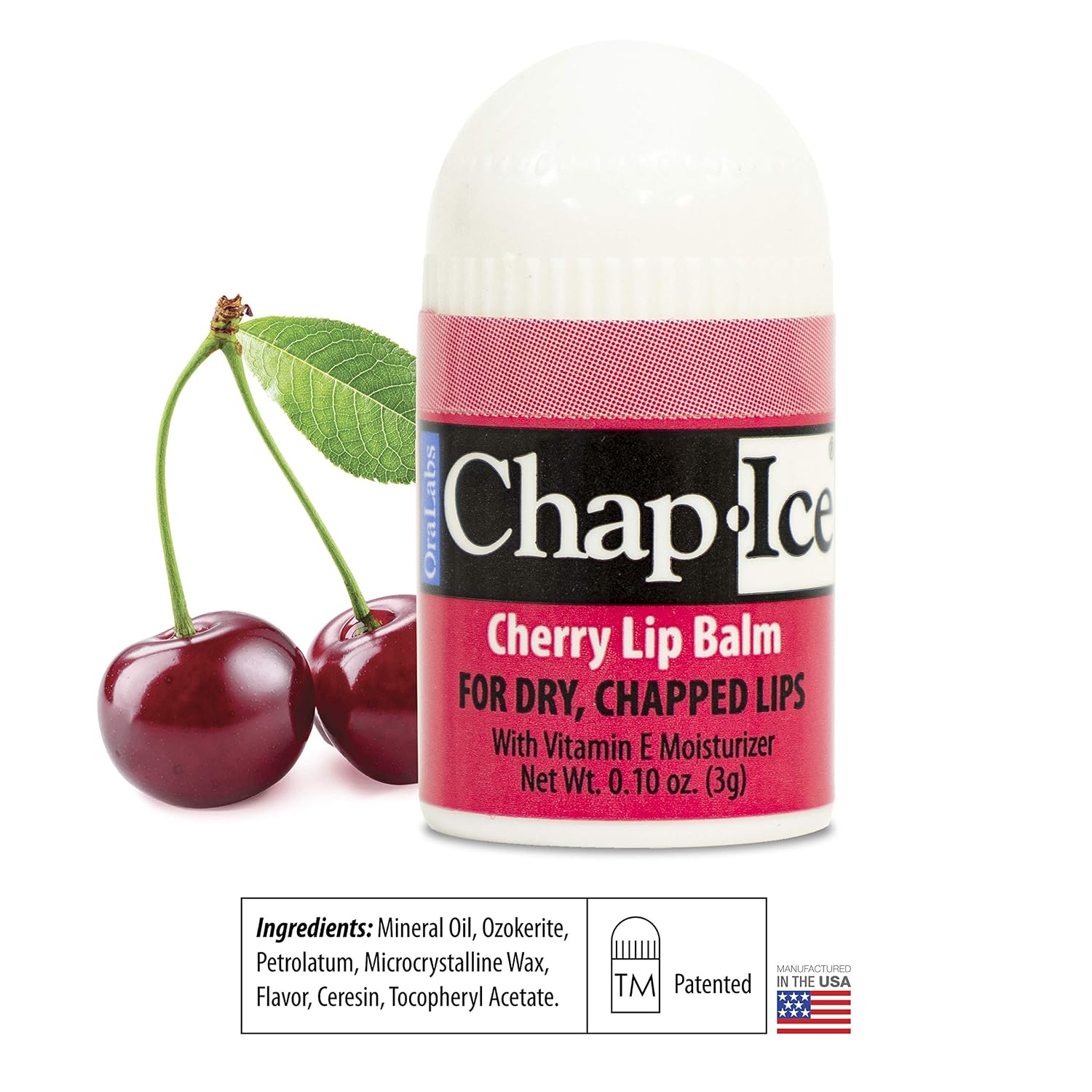 Chap-Ice | Assorted Mini Lip Balm with Fishbowl – Includes Cherry, Citrus-Orange and Kiwi-Lime - 120 count