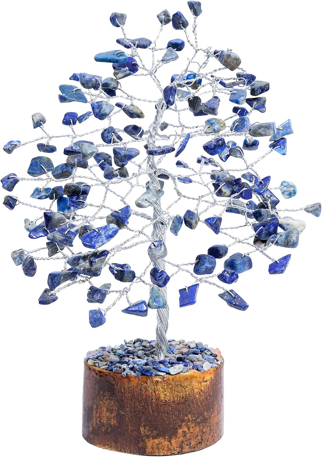 Lapis Lazuli Crystal Tree of Life - Handmade Gemstone Tree, Chakra Tree of Life, Money Tree, Feng Shui Decor, Spiritual Gift, Healing Crystal Tree, Artificial Tree, Bonsai Tree, Crystal Decoration