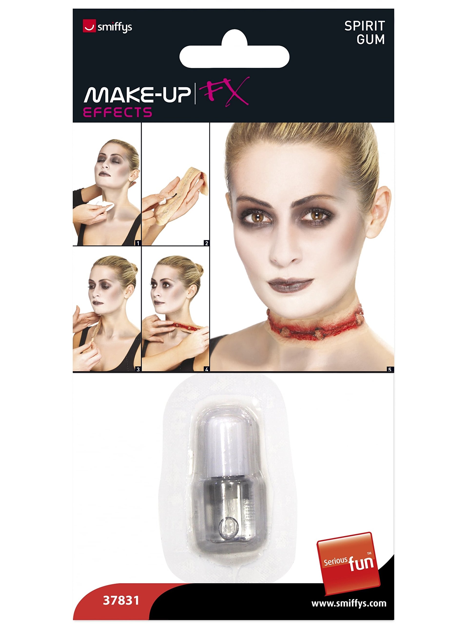 Smiffys Gebiss-Haft Flüssigkeit – 3,3 G, Ideal Für Halloween & Kostüm-Make-up