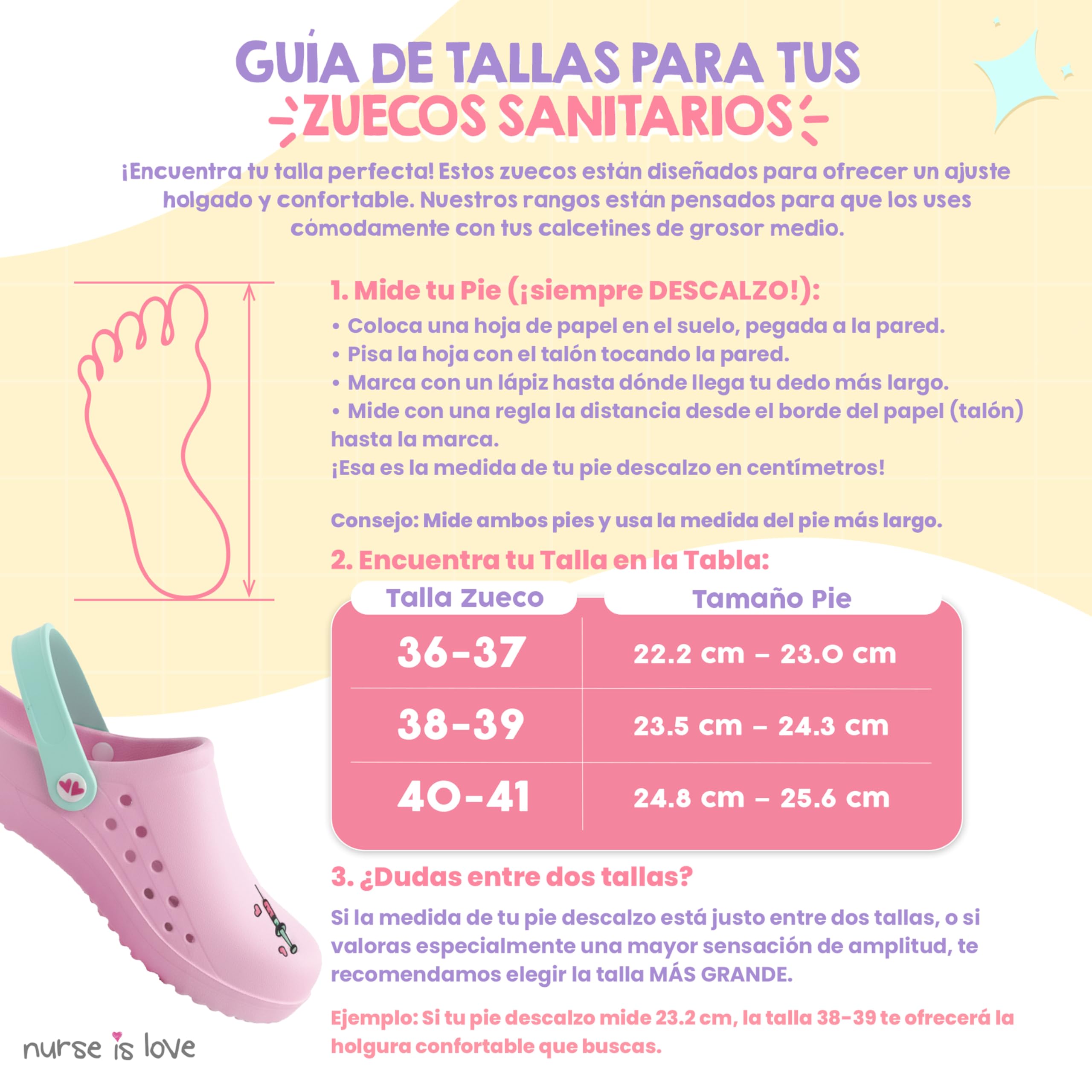 Nurse is Love Zuecos Mujer - Zuecos EVA Ligeros, Zapatos de Mujer Cómodos | Regalos para Ella | Accesorios & Vet - FR