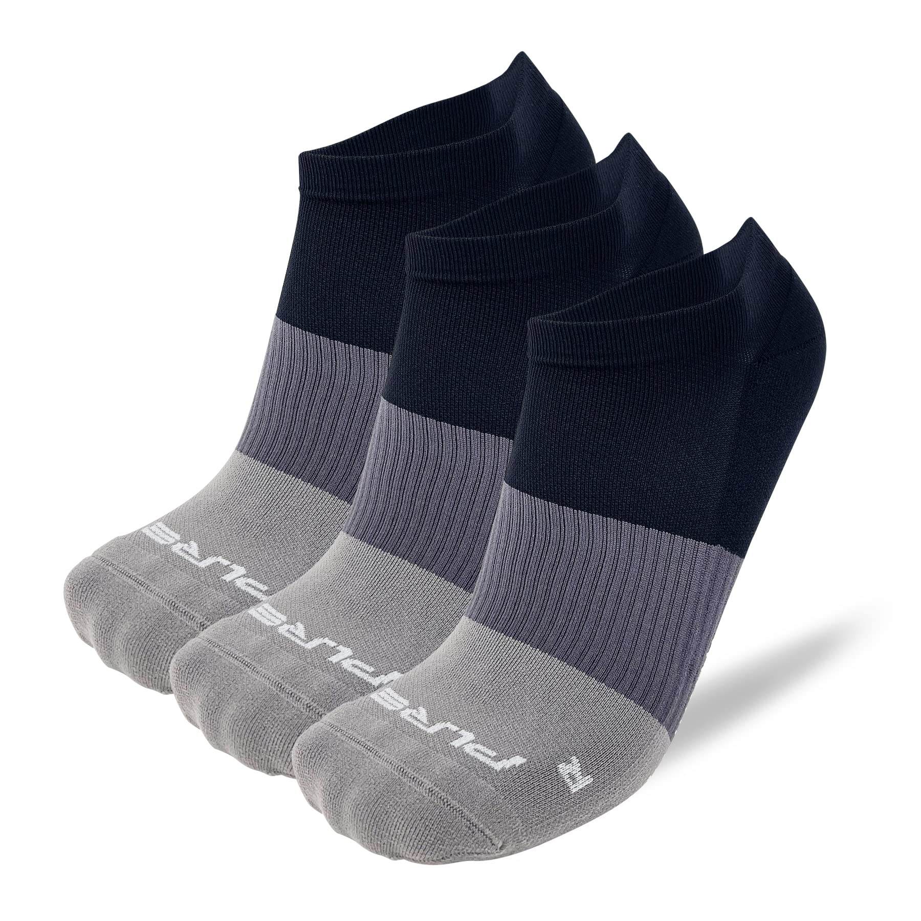 Pure Athlete No Show Yoga Grip Socken – griffige rutschfeste Socken mit Griffen für Damen Herren Pilates