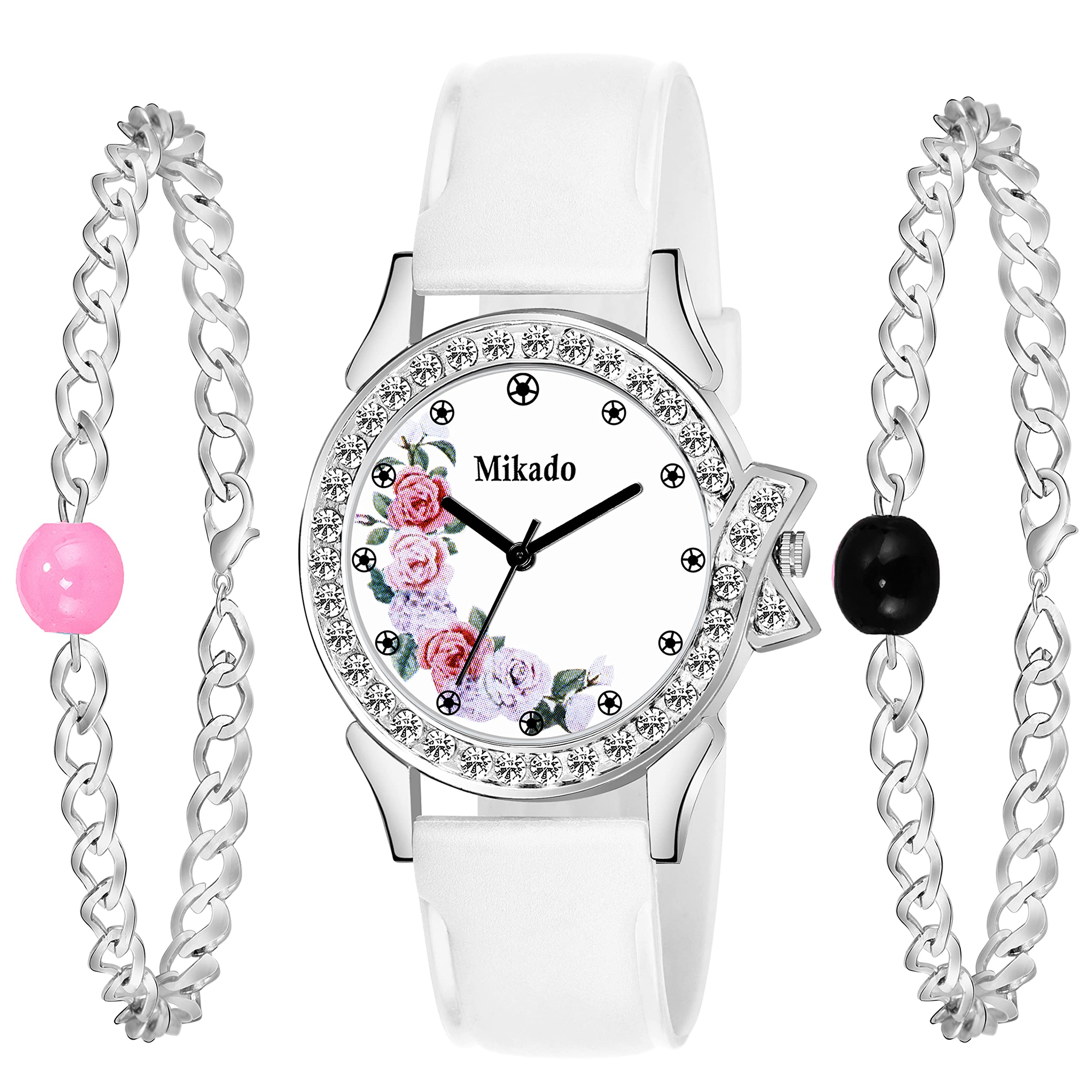 Mikado White Glorious Analog Women Watch and Bracelet Set Combo for Girls and Women (B09WR3W9JJ) Amazon Price History, Amazon Price Tracker