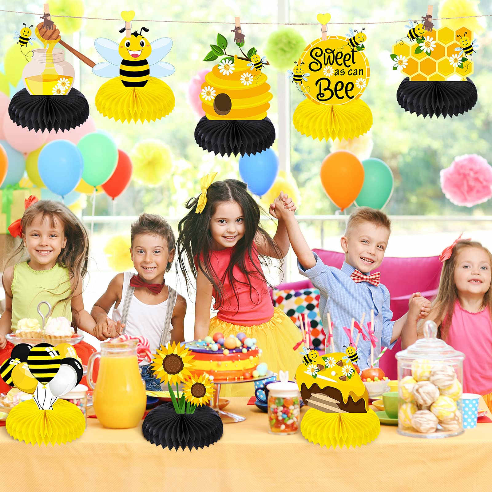 9 Pieces Bee Baby Centerpiece Bumble Centerpieces