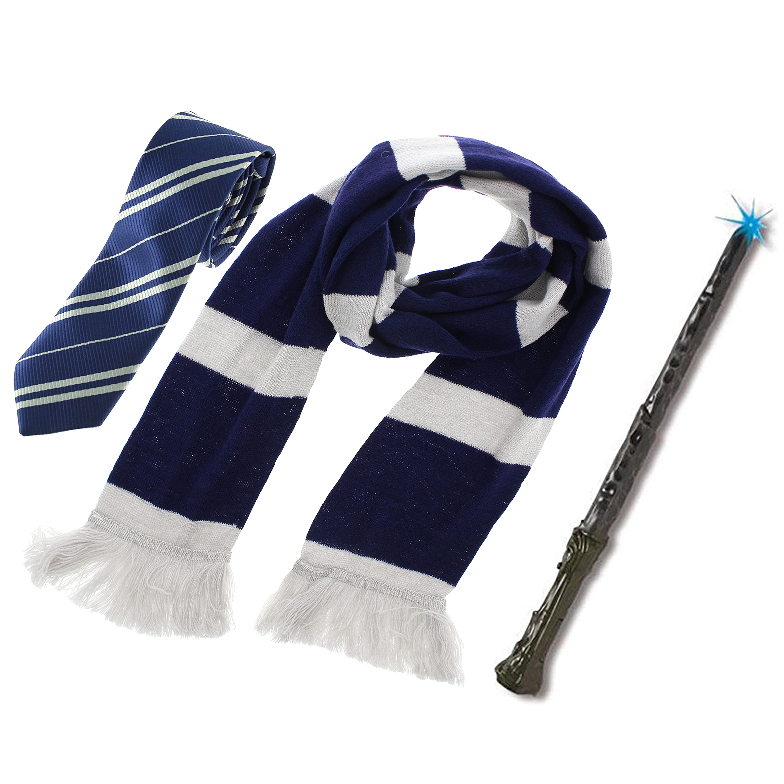 Zac's Alter Ego School Fancy Dress/World Book Day Set - Tie, Wand, Scarfโฆ