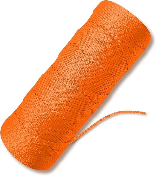Orange Mason Line String Line 18 Braided Nylon String 500 Ft