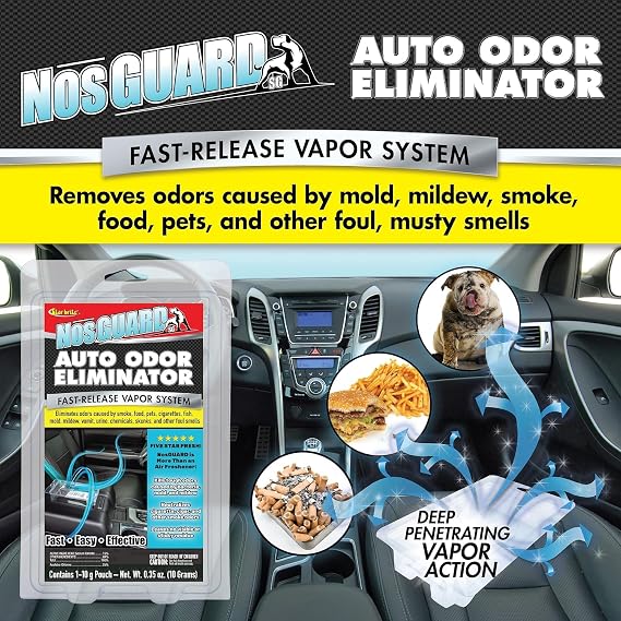 STAR BRITE Auto Odor Eliminator, Fast Release Vapor System Eliminates Car Odors in 4-6 Hours (19971)