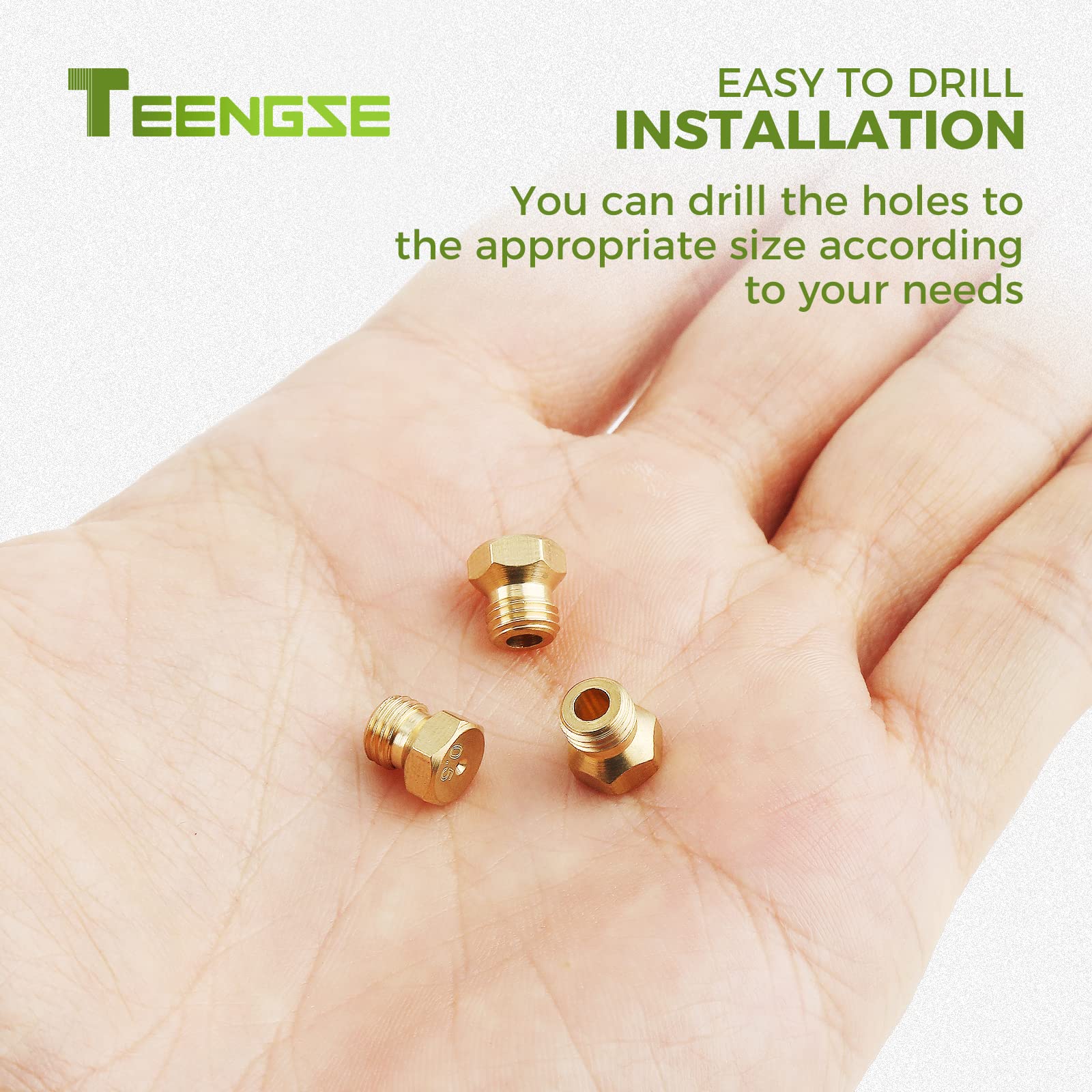 Propane Splitter 20PCS M5×0.5mm Brass Jet Nozzles - 0.68mm Hole For ...