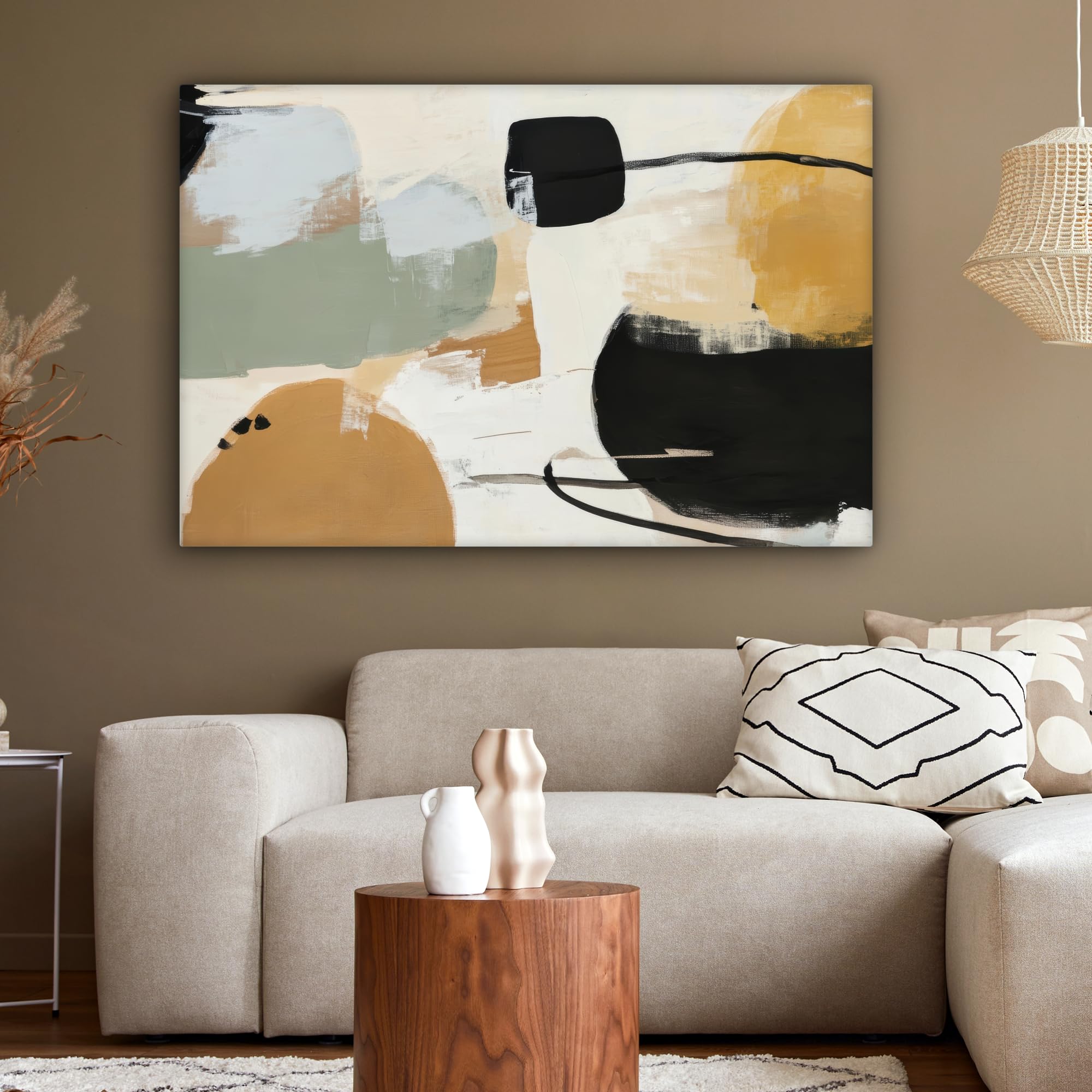 MuchoWow© Wandbilder Groß 120x80 cm XXL Wohnzimmer Wanddeko Schlafzimmer Zimmerdeko Wandgemälde Zimmer Deko auf Wand Dekoration Wall Art Farbe - Abstrakt - Farben