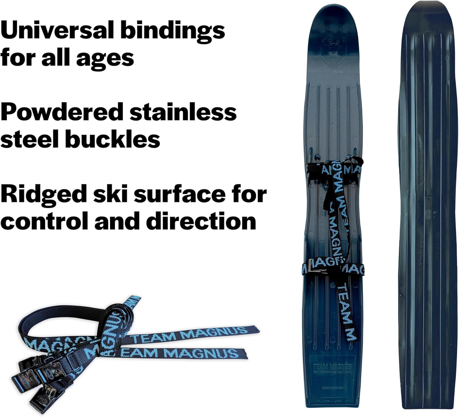 TEAM MAGNUS skis for Skills & Fun - as Used by USA Nordic in Training Camps - All Boot Sizes