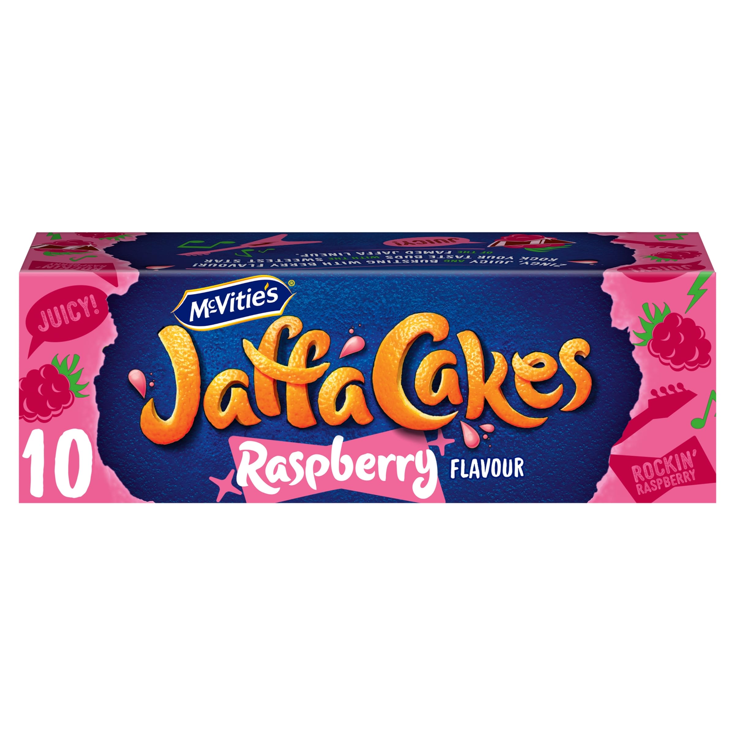 McVitie's Jaffa Cakes Raspberry Flavour, 110 g (10 Cakes Per Pack)
