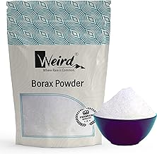 WEIRD Borax Powder for Slime 900 GM | Slime Activator | Whitening & Cleaning Powder for Clothes | Crafts | Floor Cleaner | Drain Cleaner| Preservative | Multiple Uses ( Suhaga Powder)