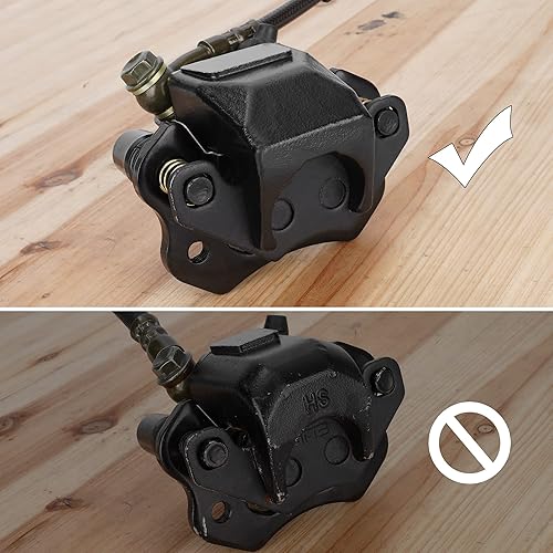 Miniatura 9 de Conjunto de pinza de cilindro maestro de freno trasero con disco de freno para 50cc 70cc 90cc 110cc 125cc Taotao 125D Boulder B1 Coolster Kazuma