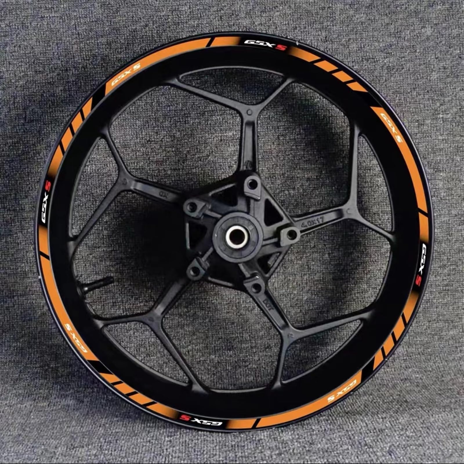 Motorcycle Wheel Rim Hub Decal Decoration Set for Suzuki GSX-S750 GSX750S GSXS750 Gsxs 750 S750 Decorative(Color13)