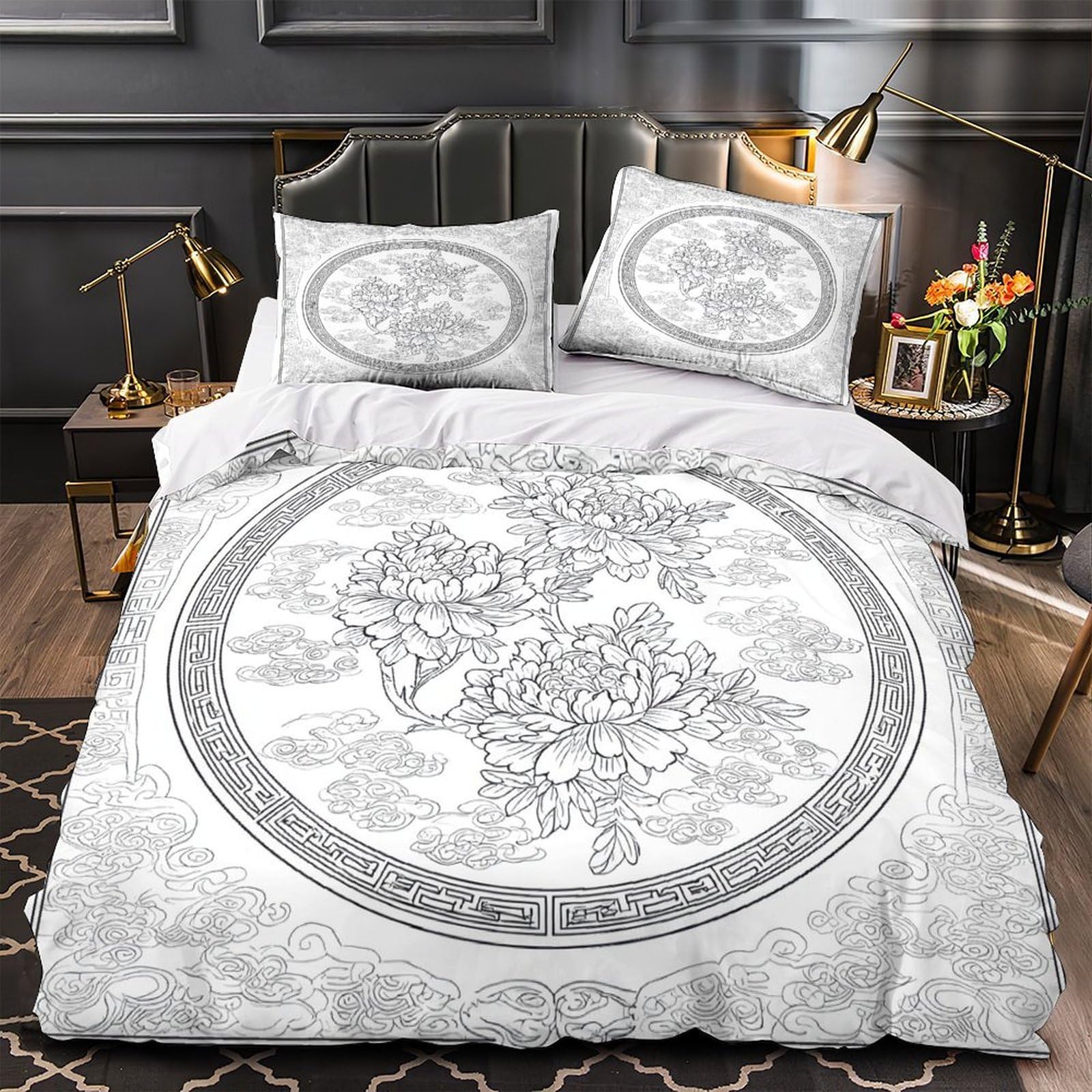 Parure de lit pingouin 260x220 de qualité supérieure en microfibre ultra douce