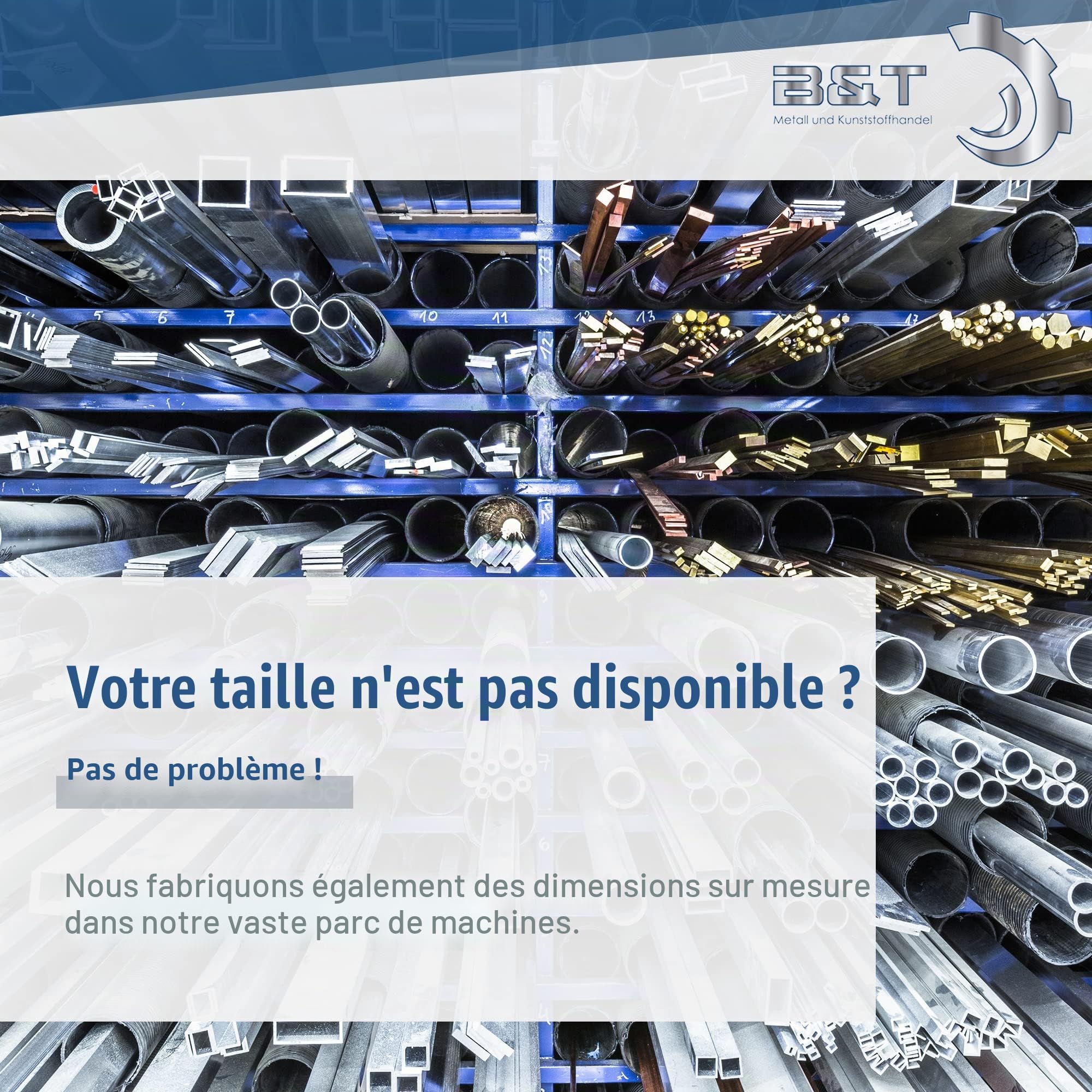 B&T Metall Tôle perforée en aluminium, 1,0 mm d'épaisseur, diamètre des perforations 3 mm, trous décalés, RV 3-5
