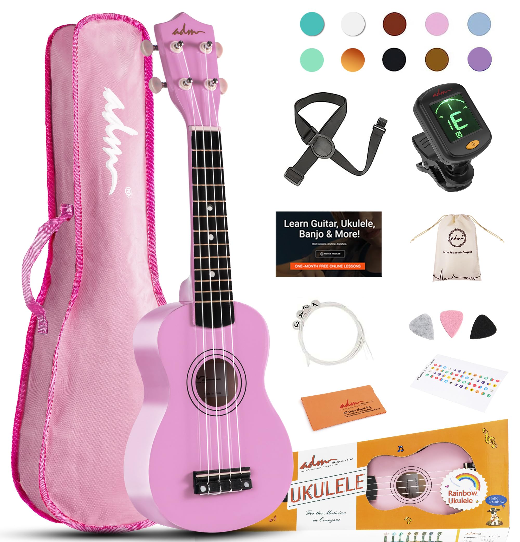 uku.lele ★2 Flight DUS322 Zebrawood Soprano Ukulele - Flight Ukuleles