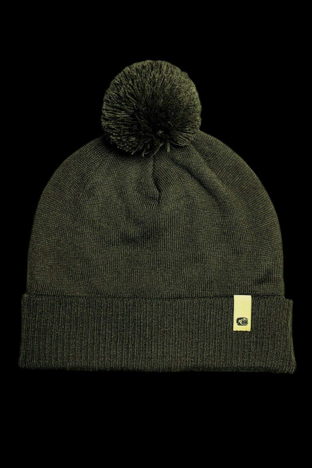 Hull Angling Centre RidgeMonkey Dropback Bobble Hat Green RM DBBO G