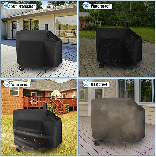 Miniatura 4 de Yoyong Royal Gourmet CC1830W - Cubierta para parrilla de carbón de 30 barriles y para parrilla de carbón CC1830S, resistente al agua, cubierta de