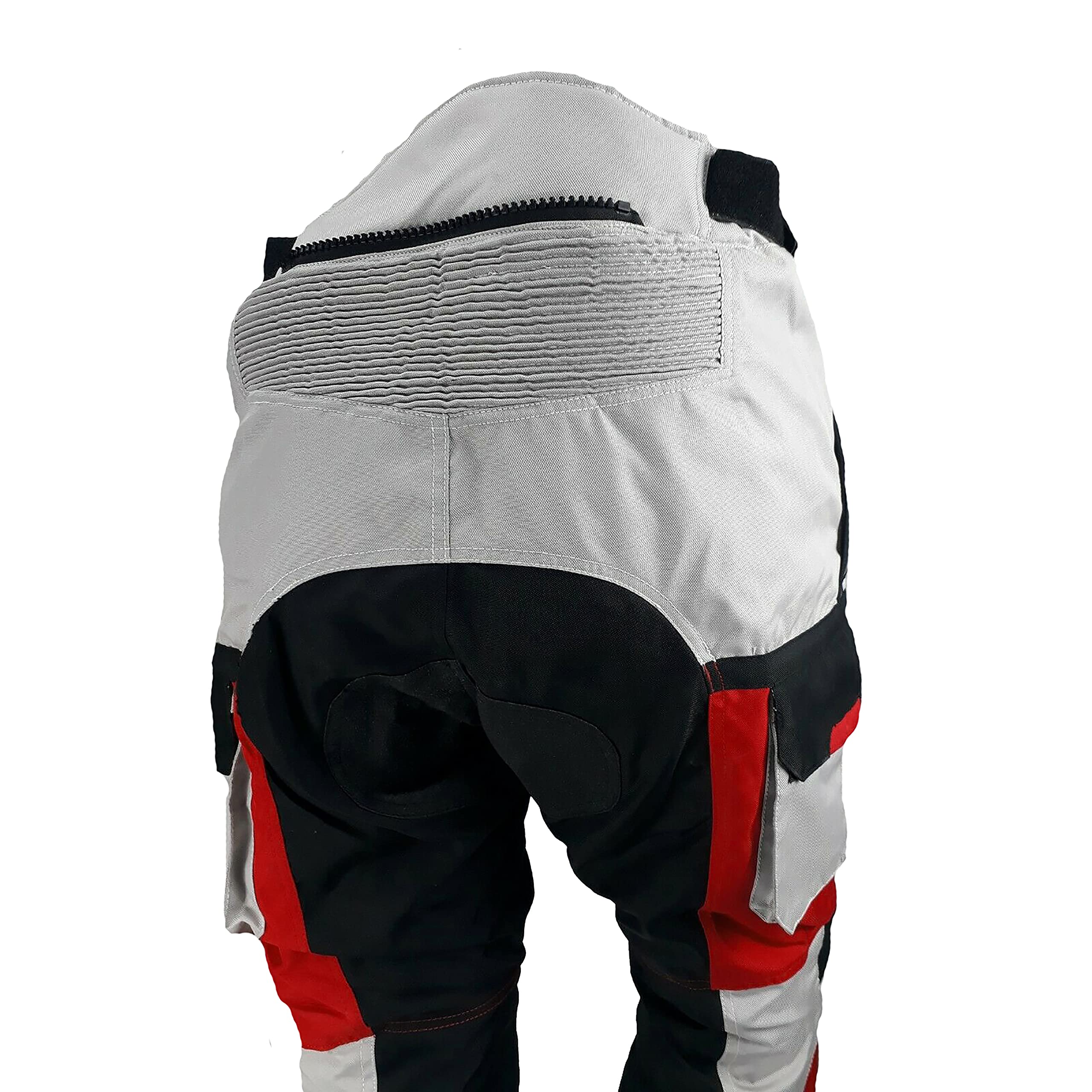 WinNet Pantalone Tecnico da Moto in Cordura con Protezioni Omologate 2° Livello (il più alto)