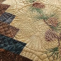 Vista 19 de Donna Sharp Almohada decorativa de pino antiguo con diseño de cono de pino, cuadrado Pino antiguo (piña)