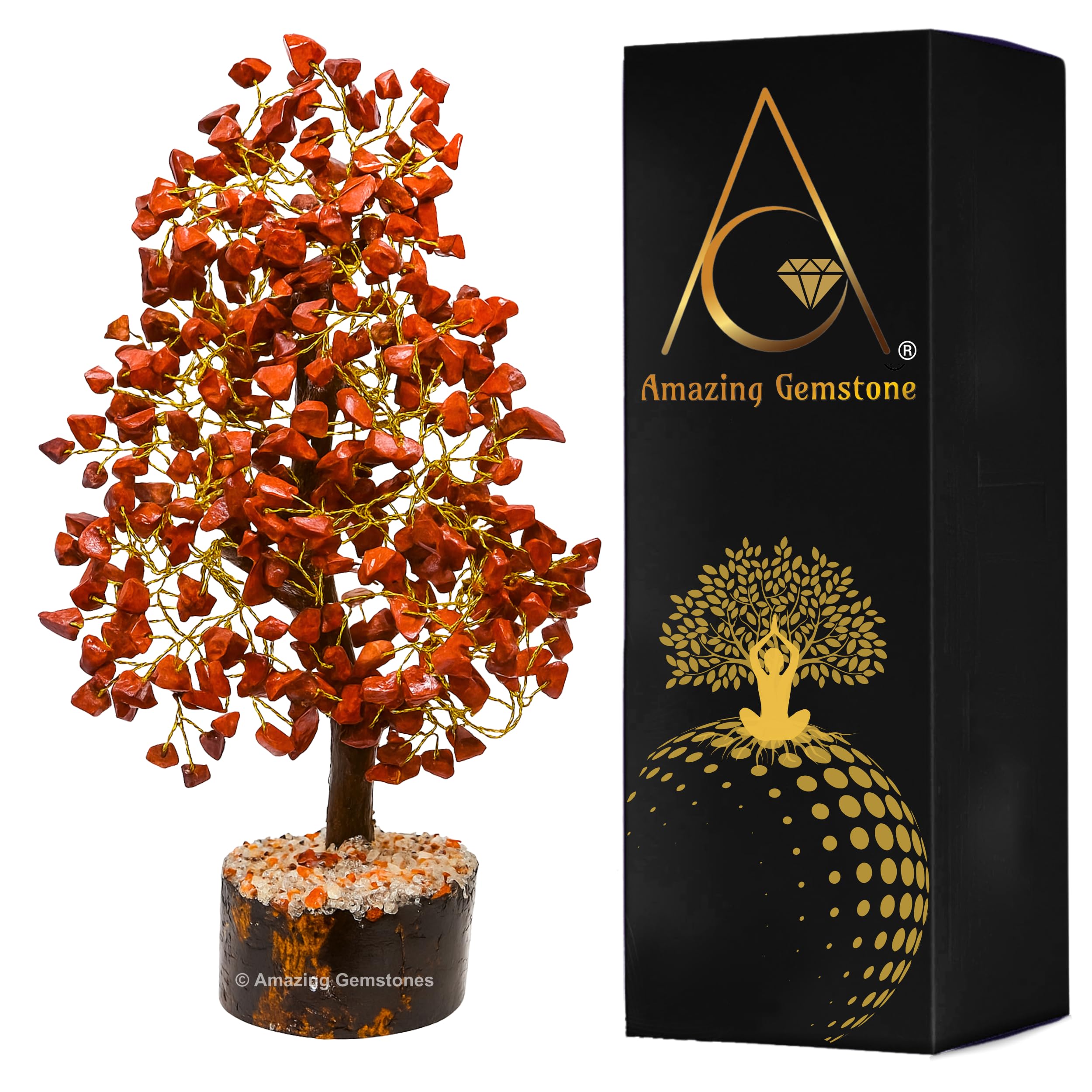 Amazon.com: Red Jasper Natural Healing Premium Crystal Bonsai Feng