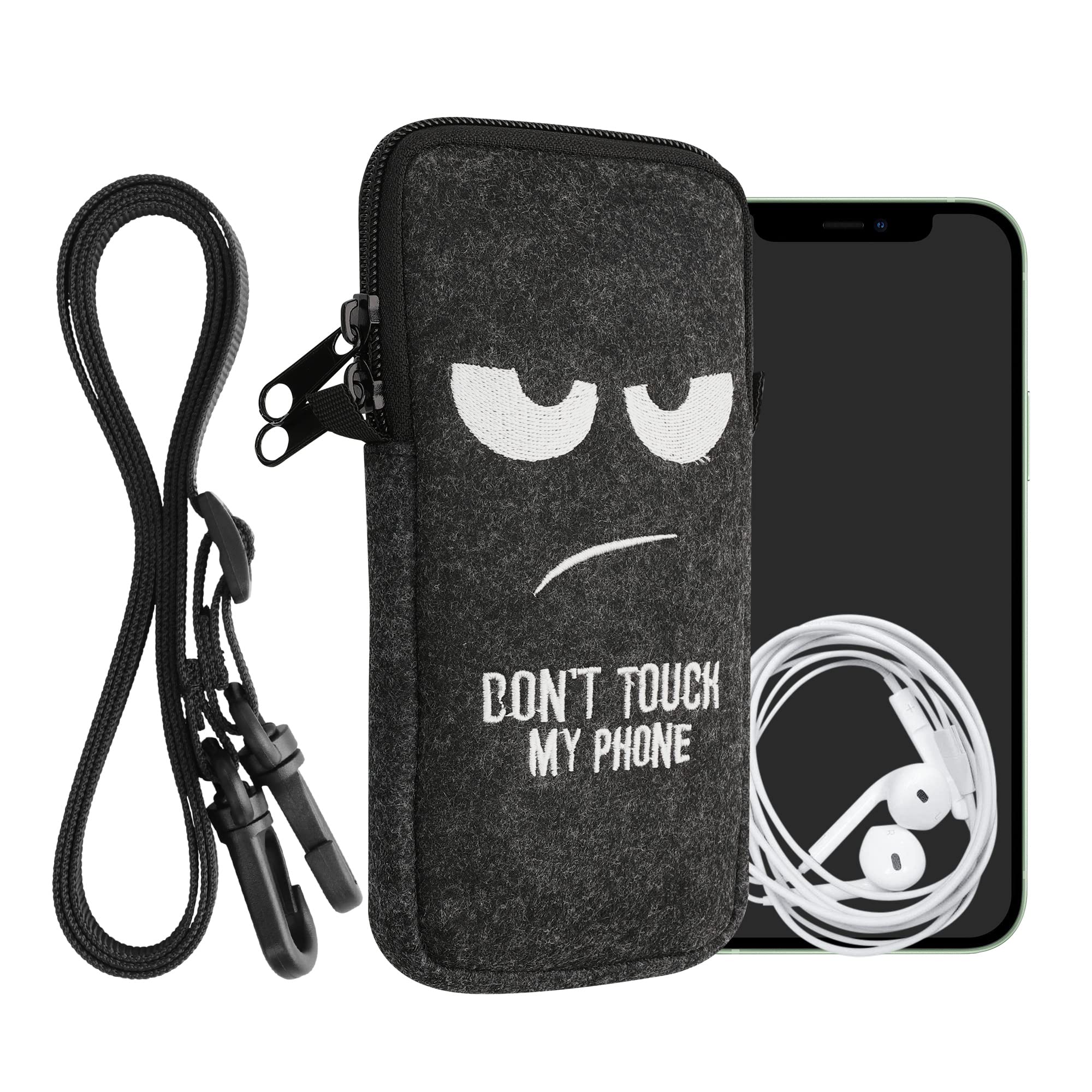 Housse Néoprène Universelle Pour Smartphone Jusqu'à 6.7" - Avec Dragonne Et Poche Filet - Protection étanche