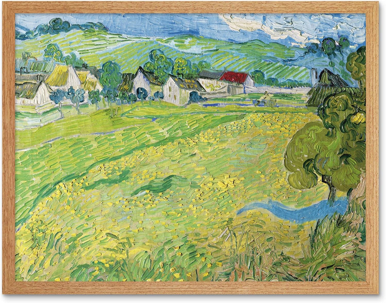 Vincent Van Gogh Les Vessenots A Auvers Art Print Framed Poster Wall Decor 12x16 inch
