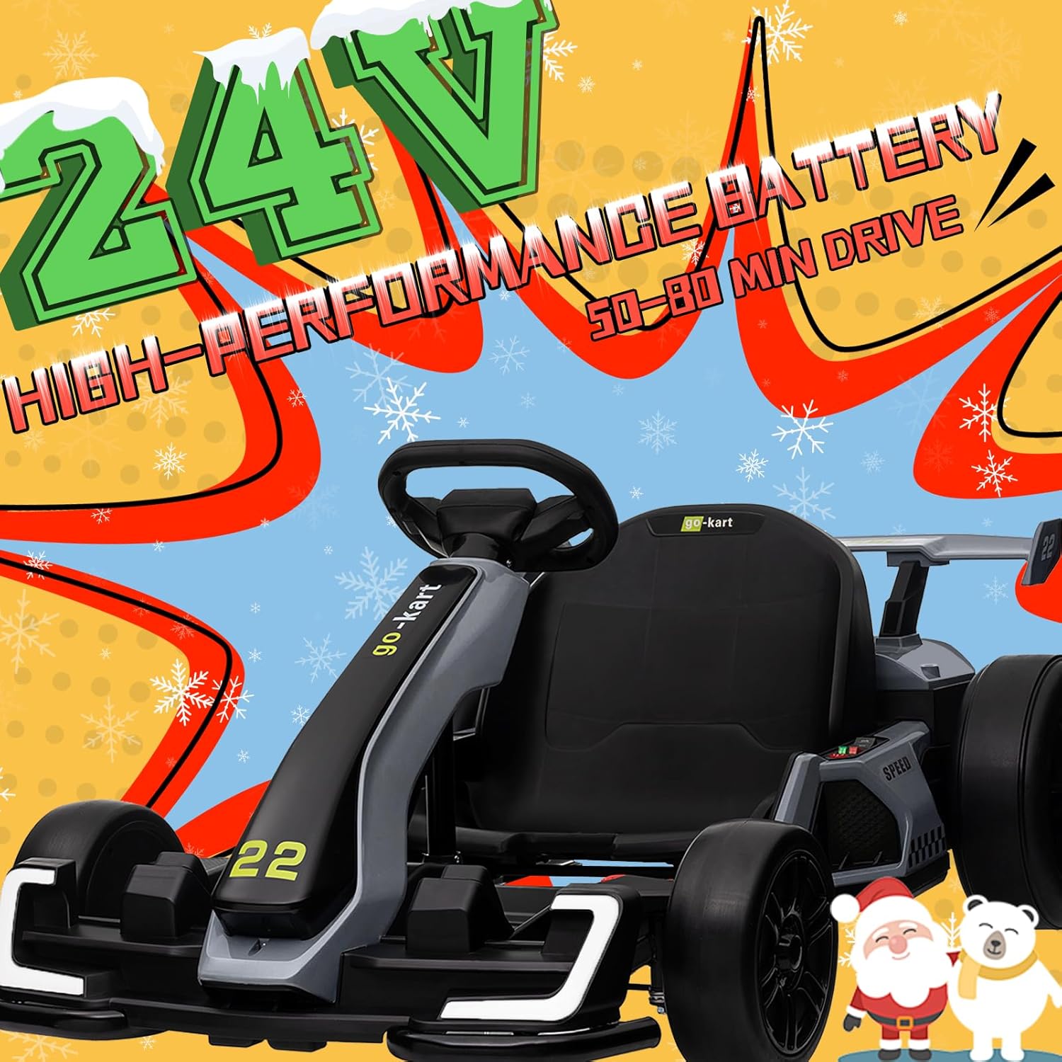 KerryYoo K61 Go-Kart 24V High-Performance Battery