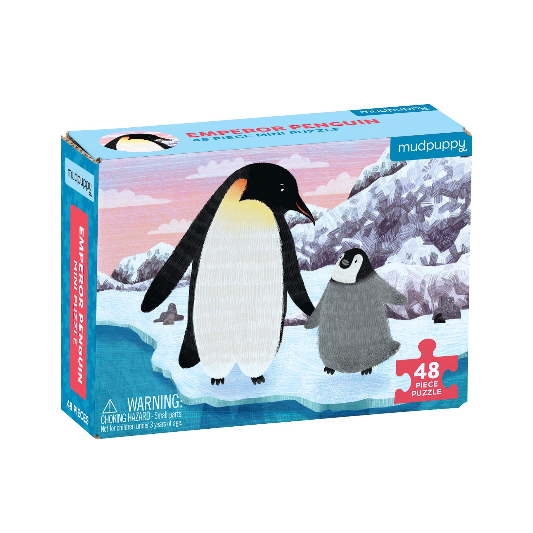 MudPuppy Emperor Penguin 48 Piece Mini Puzzle