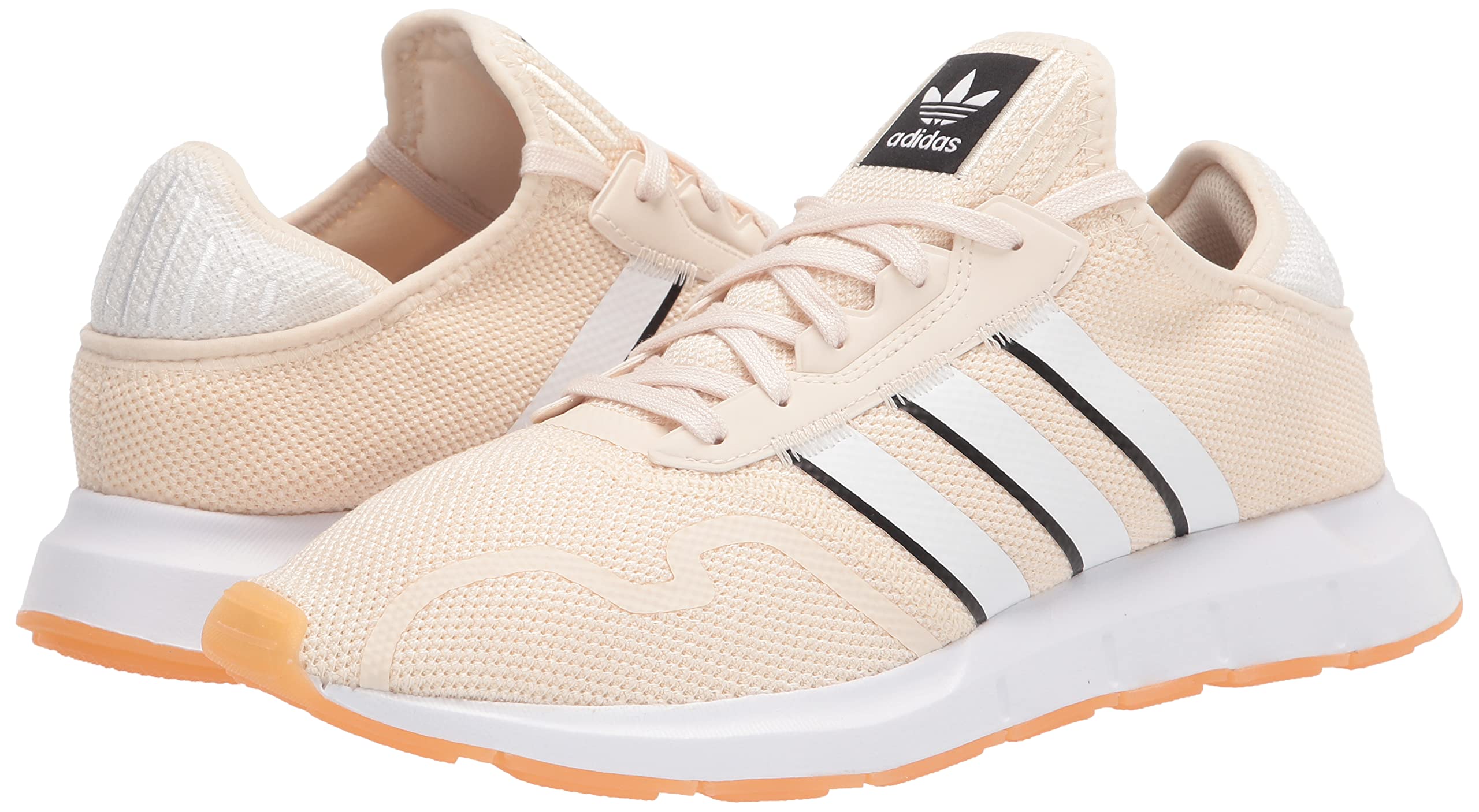 adidas Originals Women's Swift Run Sneaker, Wonder White/White/Black, 11