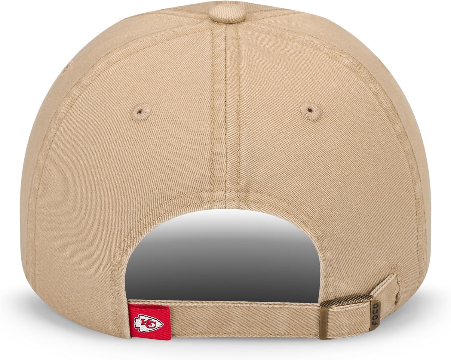 FOCO NFL Mens NFL Team Logo Khaki Casual Hat Caps