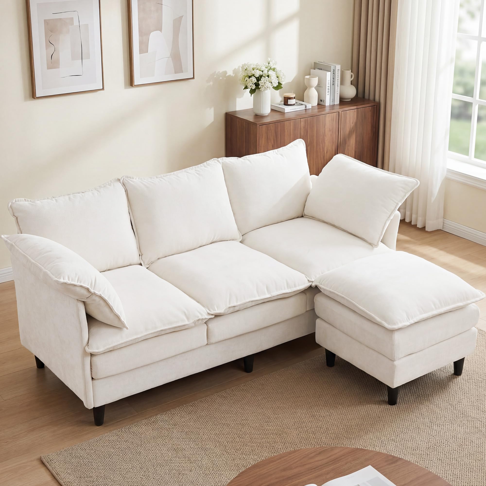 MUDANT 69 L-Shape Couch with Ottoman