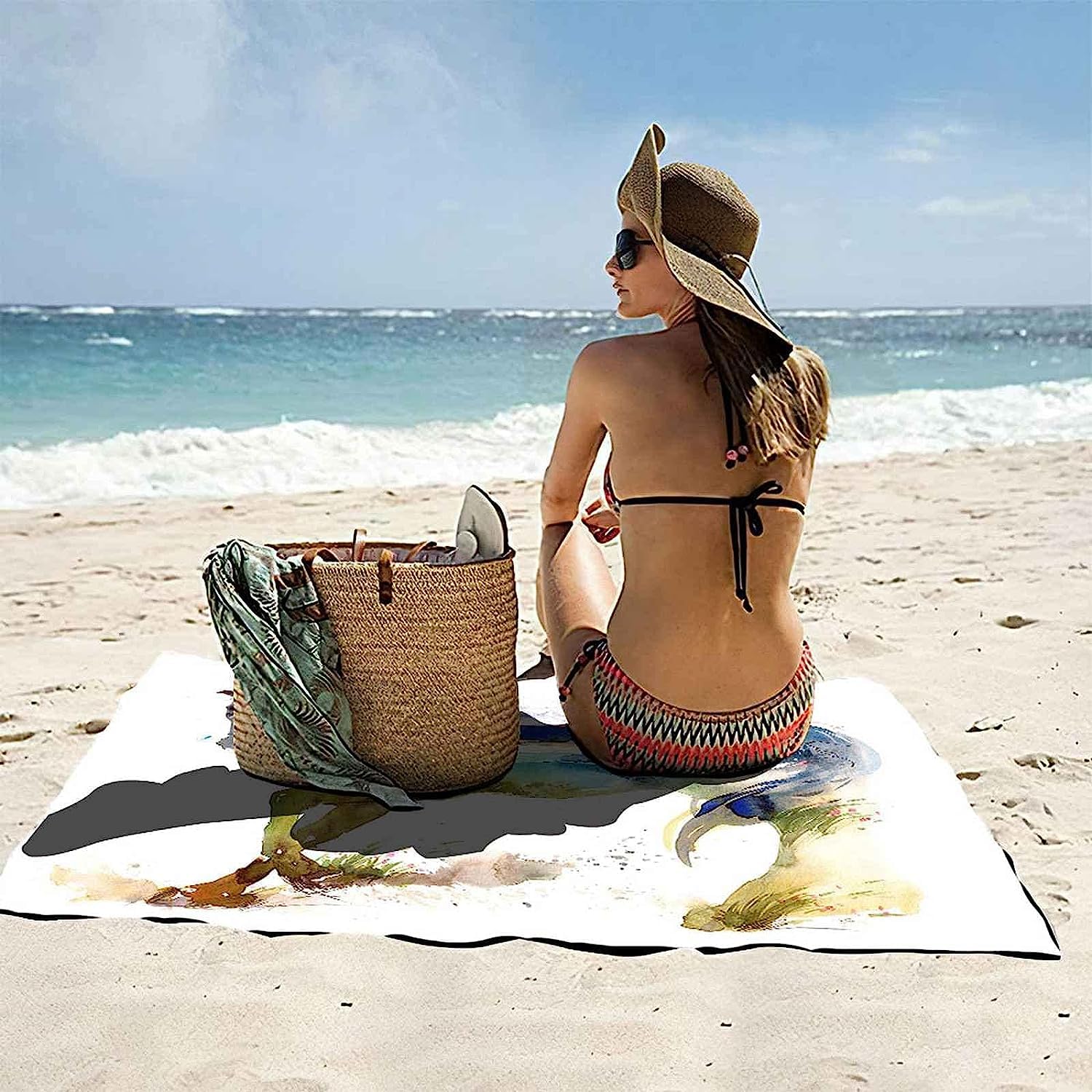 Serviette De Plage Microfibre XXL 90x180 Cm - Ultra Absorbante, Séchage Rapide, Avec Sac - Pour Plage, Piscine, Voyage, Sauna