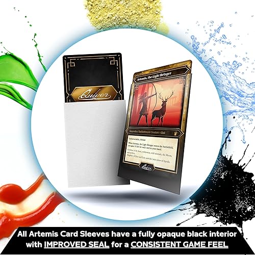 Miniatura 5 de Quiver Time Paquete de cartas coleccionables blancas para cartas coleccionables y fundas para cartas, compatible con Magic The Gathering Cards y