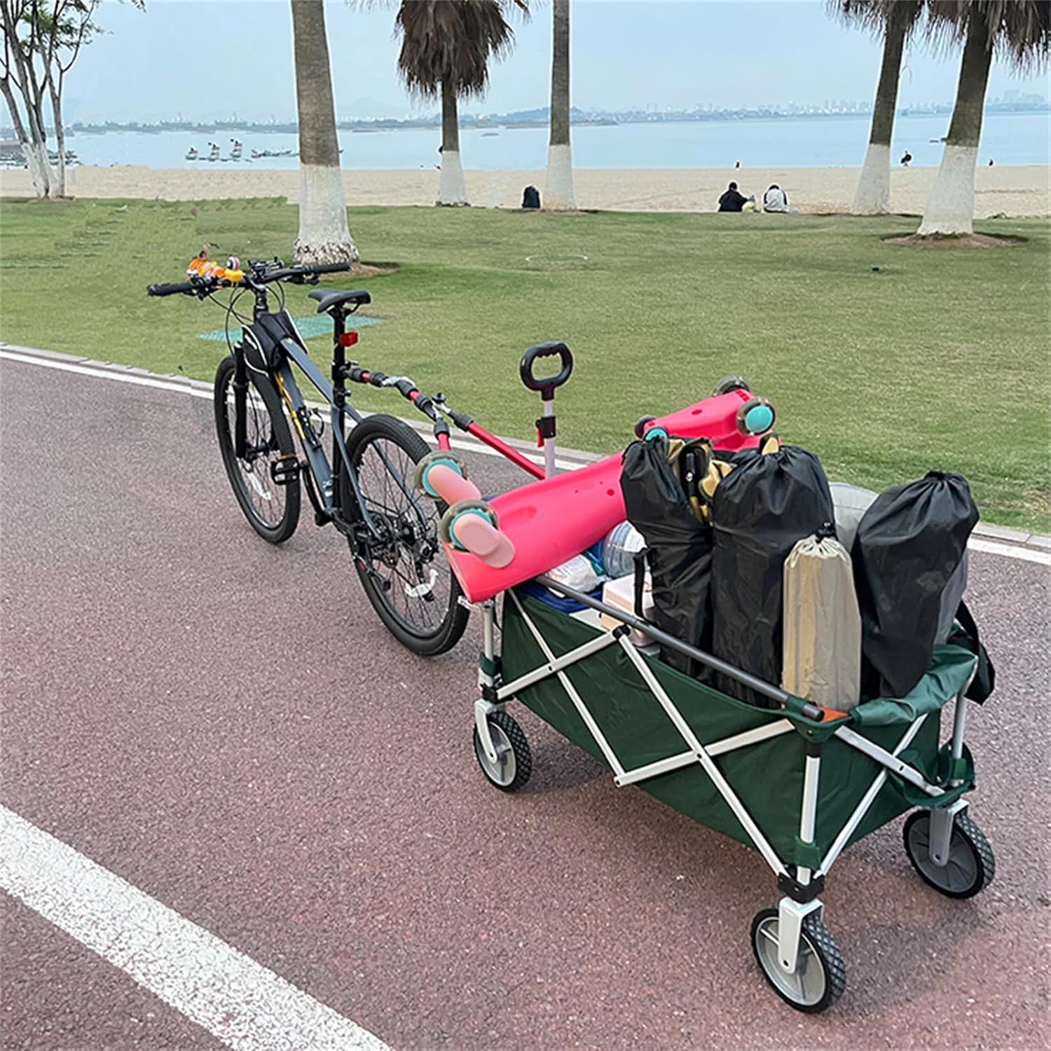 Stainless Steel Bike Trailer Coupler for Garden Cart, Portable Bike Trailer Hitch, Aviation Grade Thickened Aluminum, Suitable for Electric Vehicle