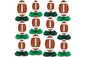 Philadelphia Eagles Party Decor: 12 Pcs Football Honeycomb Centerpieces